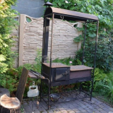 Как да направите мангал с покрив със собствените си ръце в страната: чертеж с размери